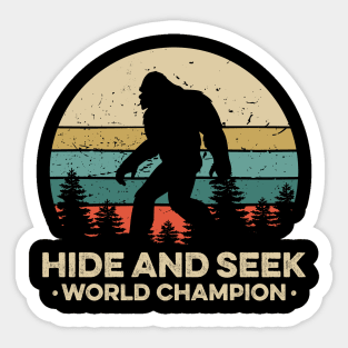 Vintage Undefeated Hide And Seek Champion Shirt Bigfoot 5 Sticker